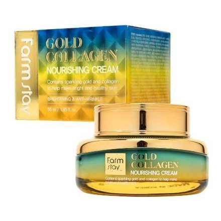 Многофункциональный крем с золотом и коллагеном FarmStay Gold Collagen Nourishing Cream 55 мл.