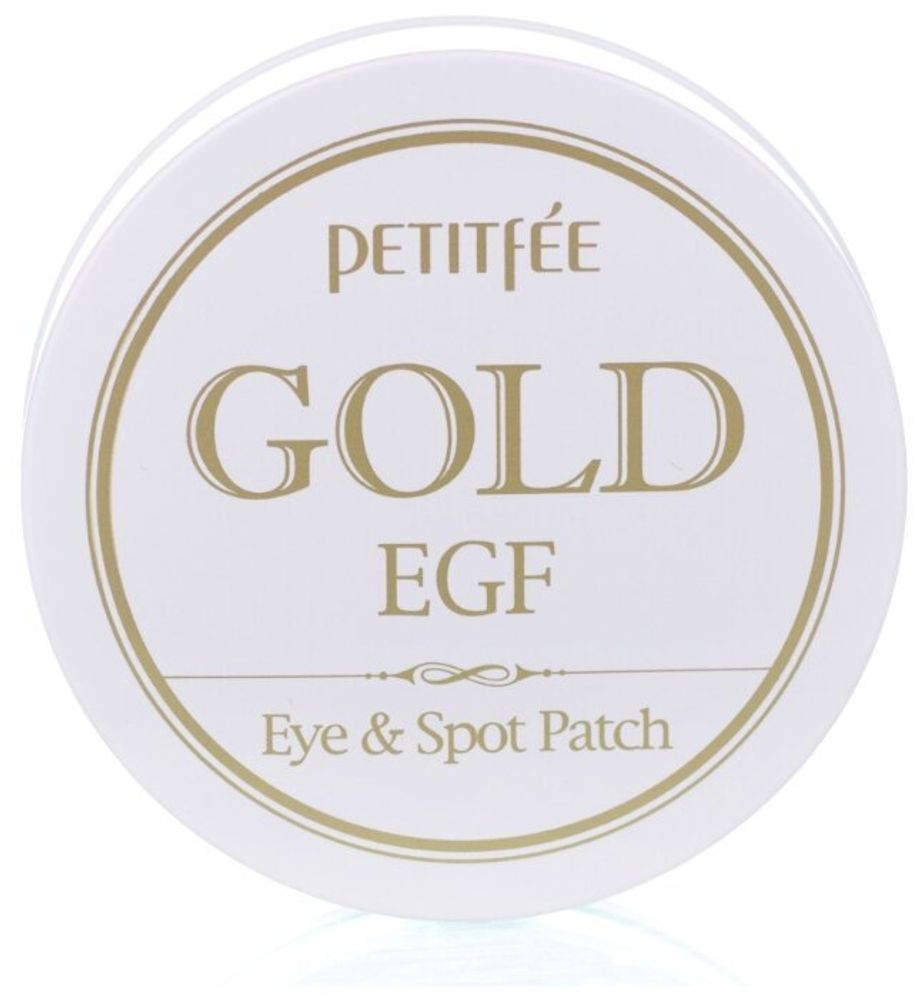 Petitfee Гидрогелевые патчи для век с золотыми частицами и фактором роста Gold &amp; EGF eye &amp; spot patch 60 шт