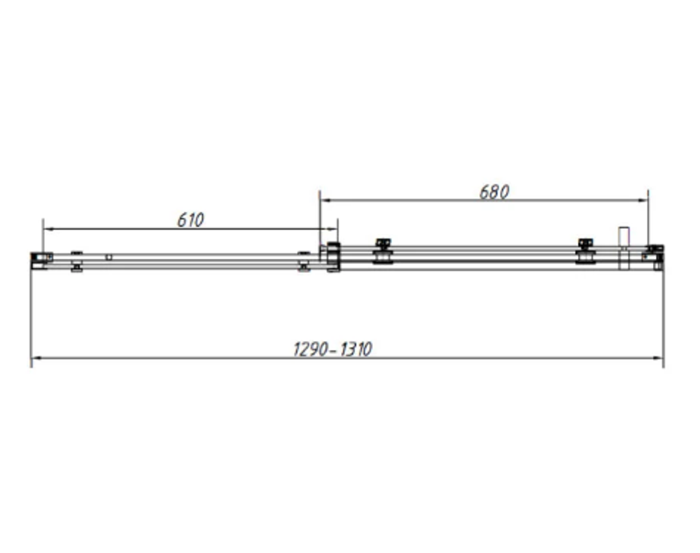 Душевой уголок Como-N VSR-4CN9013CGB, 1300*900, черный, стекло тонированное, , шт