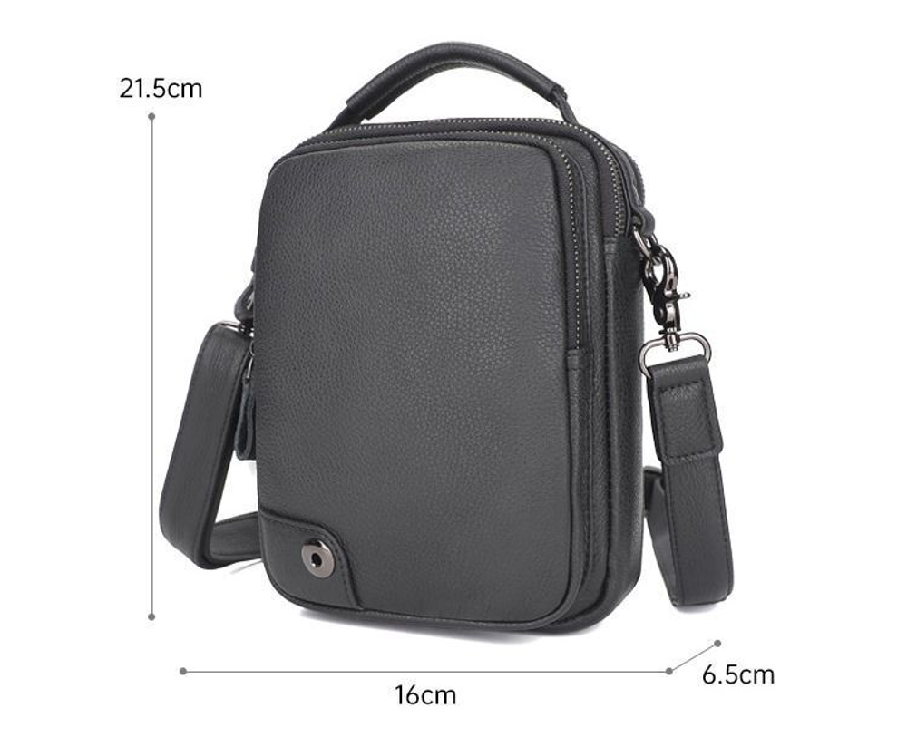 кожаная сумка на плечо