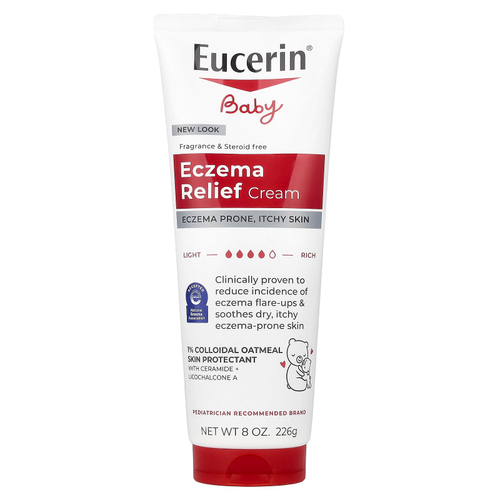 Eucerin, детский крем для уменьшения проявлений экземы, без отдушки, 226 г (8 унций)