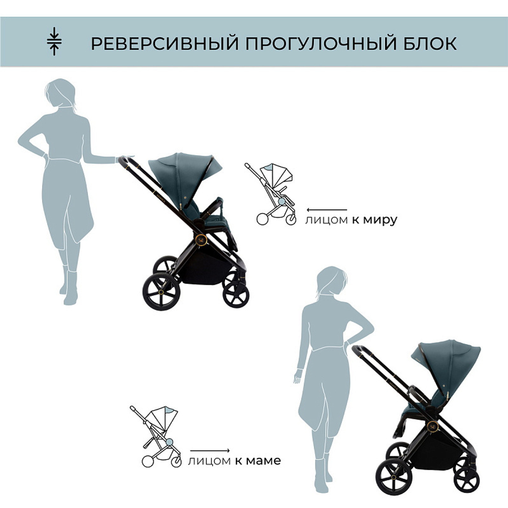 Детская коляска Sweet Baby Elegante 3 в 1 GL Blue