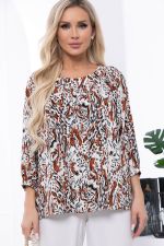 Блуза "Рио" (энимал принт) Б6087 LT Collection (Акция)