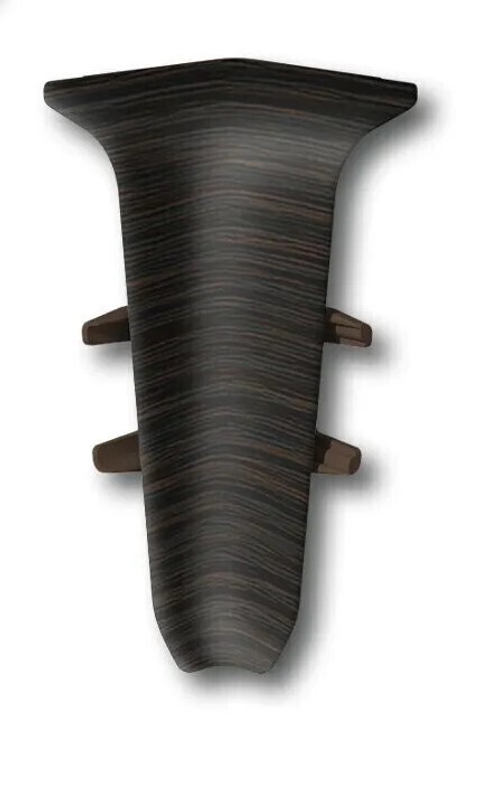 Угол внутренний для плинтуса 100мм "Деконика", 303 Венге темный