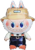 Шар (35''/89 см) Фигура, Плюшевый эльф в комбинезоне, 1 шт.