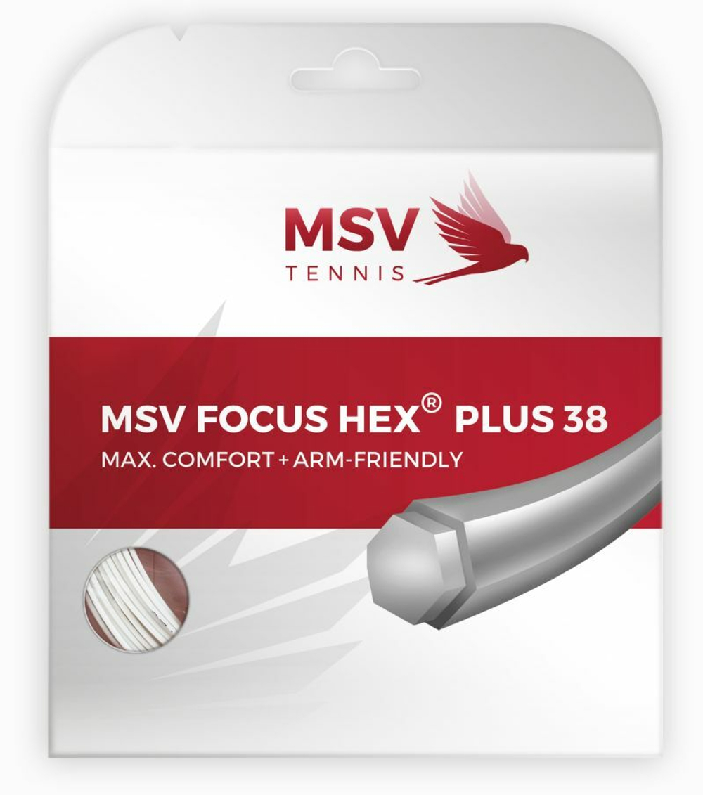 Теннисные струны MSV Focus Hex Plus 38 (12 m) - белый