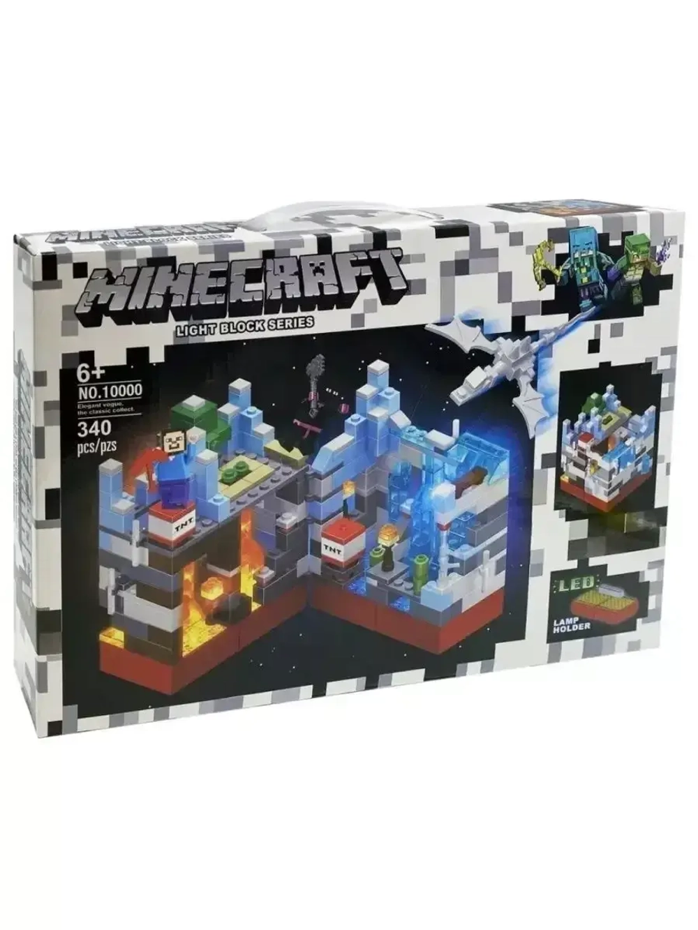 Конструктор Майнкрафт Битва за крепость 340 деталей/10000