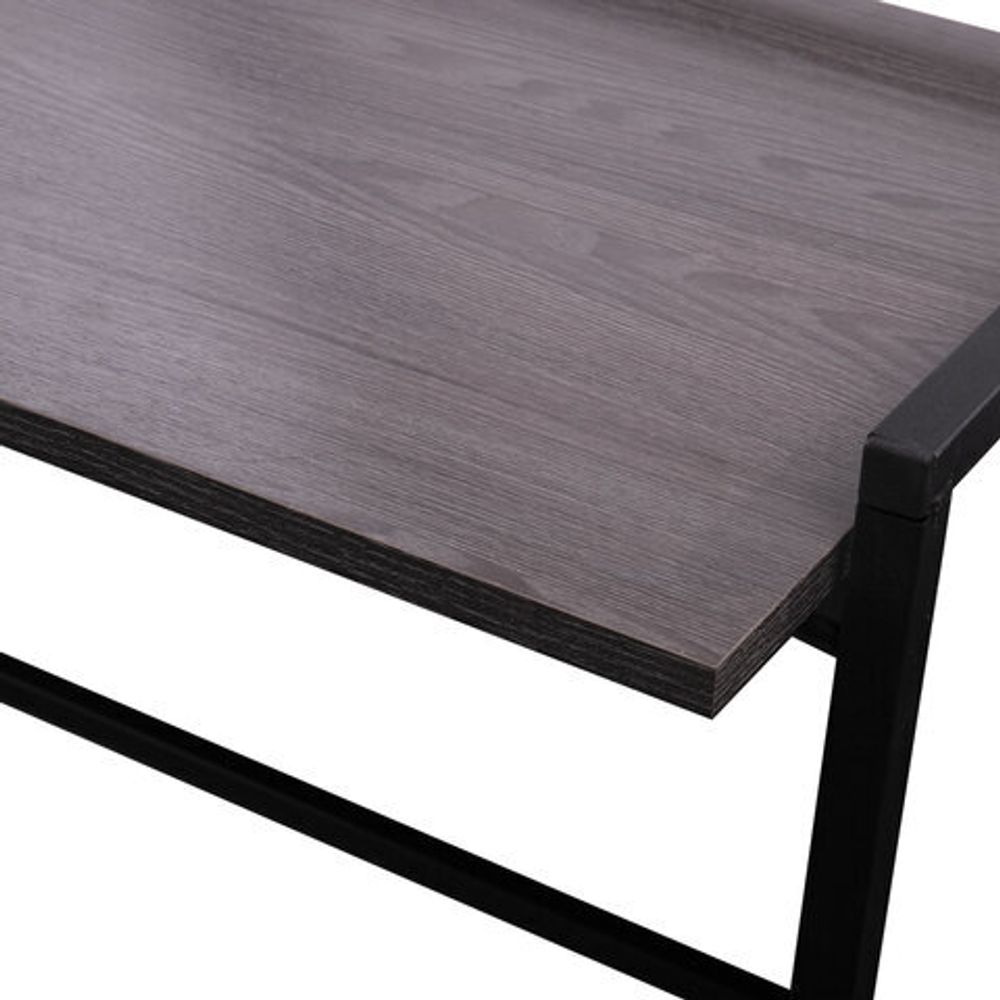 Стол BRABIX "Smart CD-009", 800х455х795 мм, ЛОФТ, складной, металл/ЛДСП ясень, каркас черный, 641875