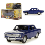 Модель ин. мет. "Газ-2401 Волга" 12см. двери, темно-синий, коробка 2401-12-BL (Технопарк)