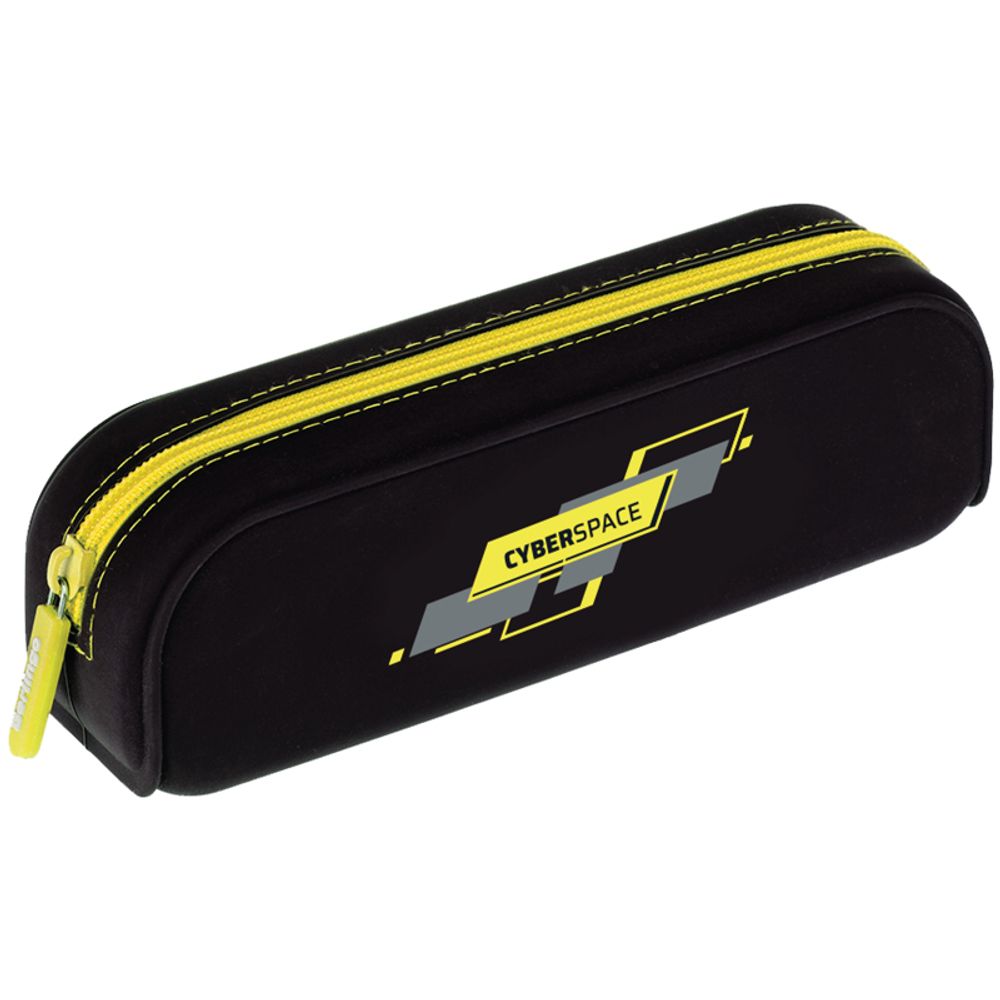 Пенал мягкий 200х60х50 Berlingo Cyber space, силиконовый