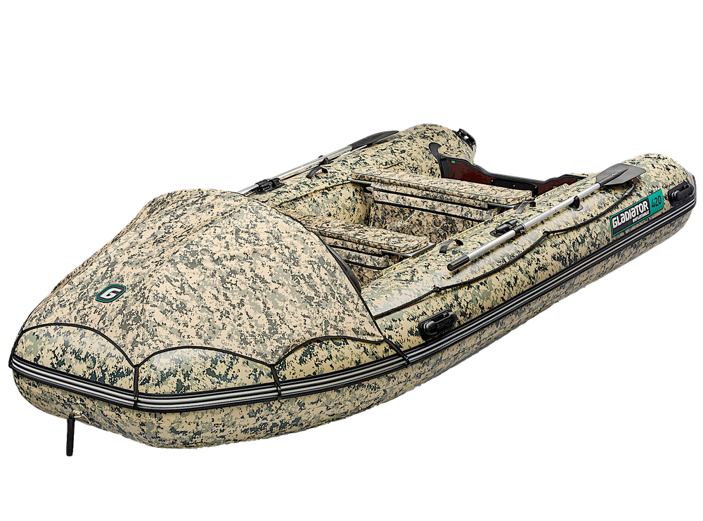 Лодка ПВХ Gladiator AirPro E420Pro НДНД Camo -