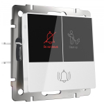 Кнопка звонка с индикацией для отелей (белый)