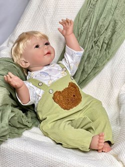 Кукла Реборн мягконабивная 55см в пакете (FA-575A)