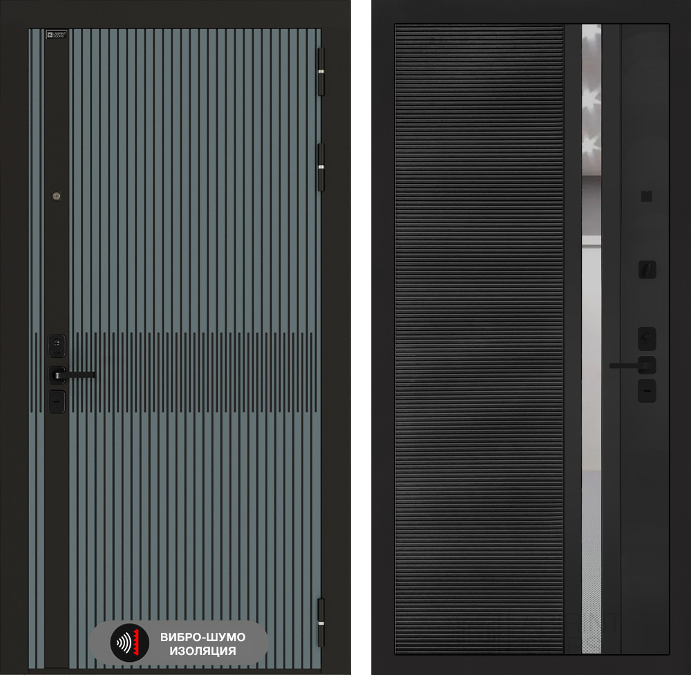 Иссида 31 чёрный кварц, зеркальная вставка