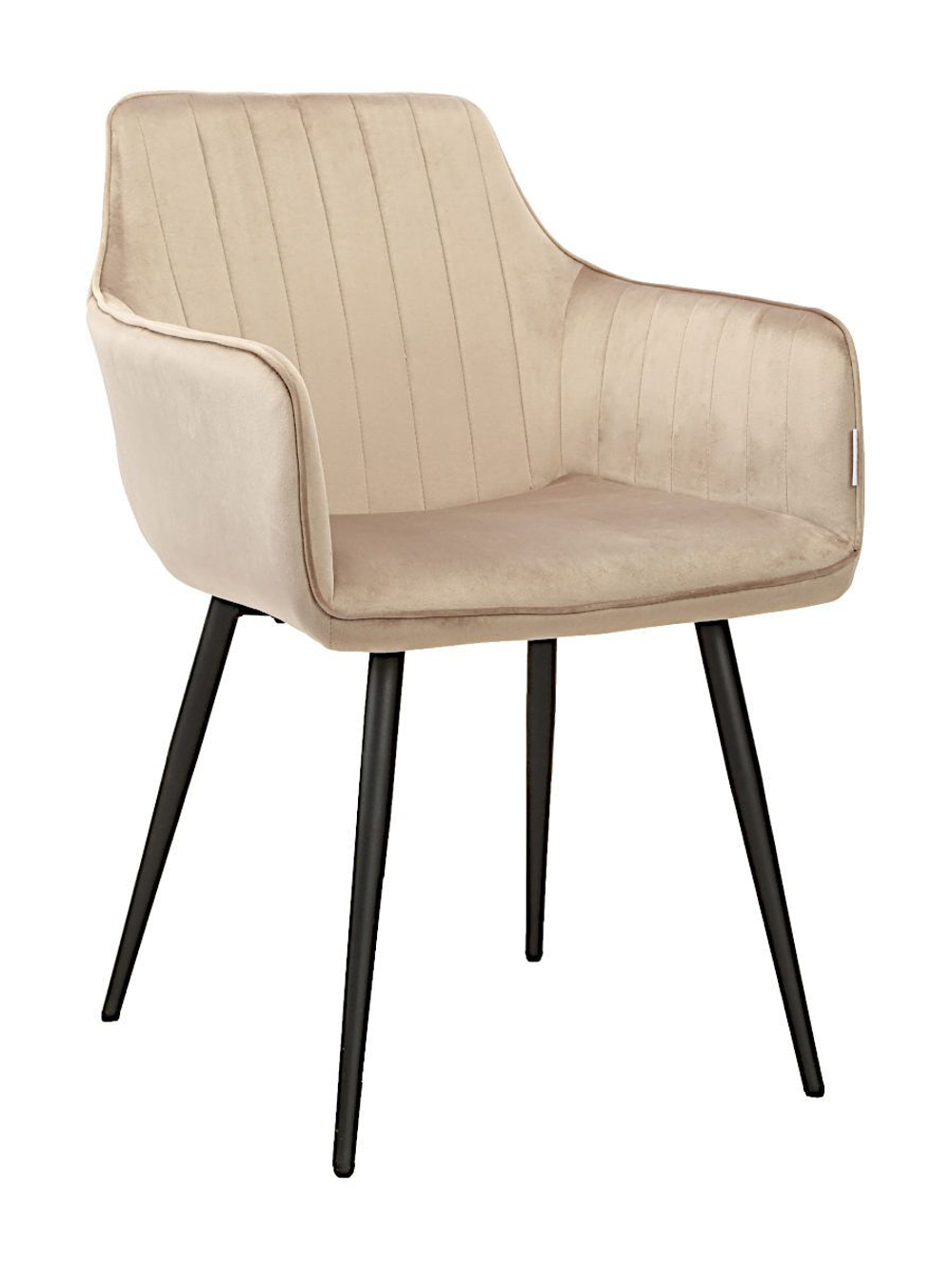 Стул LA ALTA GRATTA велюр мокко, каркас черный