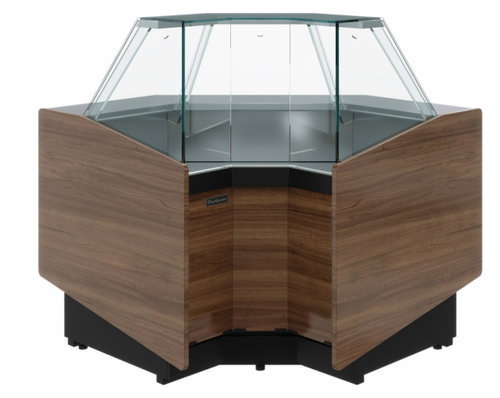 Нейтральная витрина CARBOMA BORNEO 2 KC80 N-6 (внутренний угол 90)