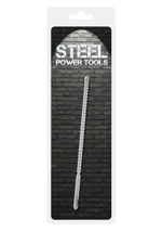 Плаг для уретры Dip Stick Ribbed (Цвет: серебро)