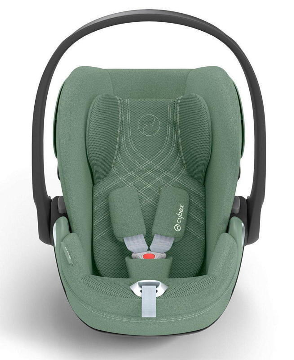 Коляска 3 в 1 Cybex Priam IV Matt Black complete и автокресло Cloud T i-Size Leaf Green Plus Cozy Beige