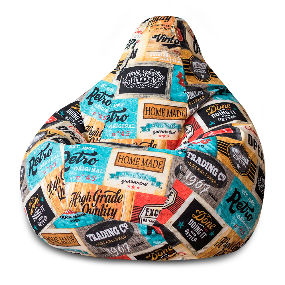 Кресло Мешок Груша Лейбл (2XL, Классический)