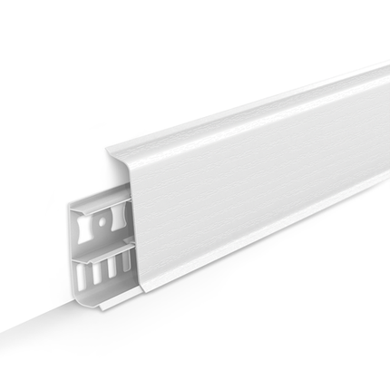 ПЛИНТУС ДЕКОНИКА 70мм 2.2м 001 Белый