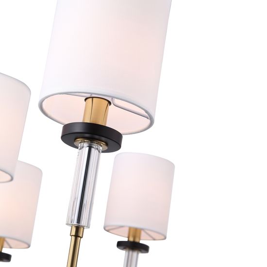 SL1404.303.08 Люстра подвесная ST-Luce Латунь/Прозрачный E14*8 40W VERITAS