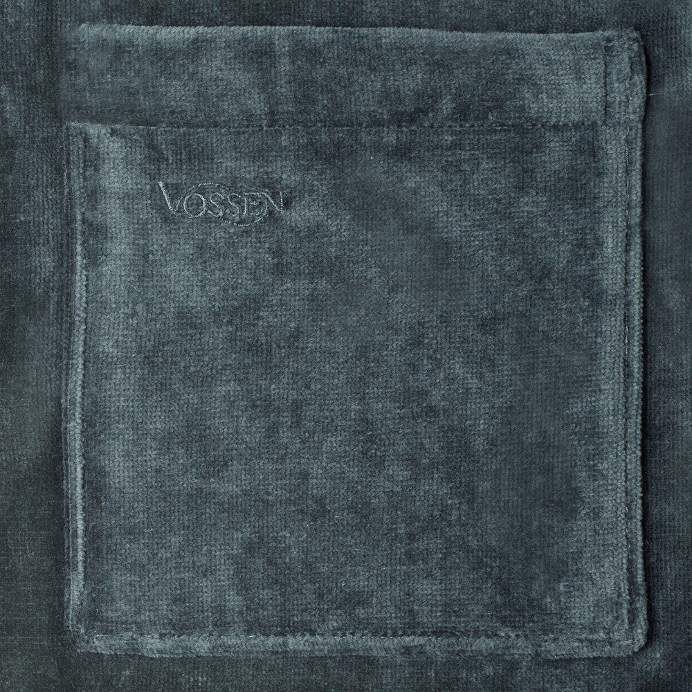 Халат махрово-велюровый Vossen Feeling 740 flanell серый