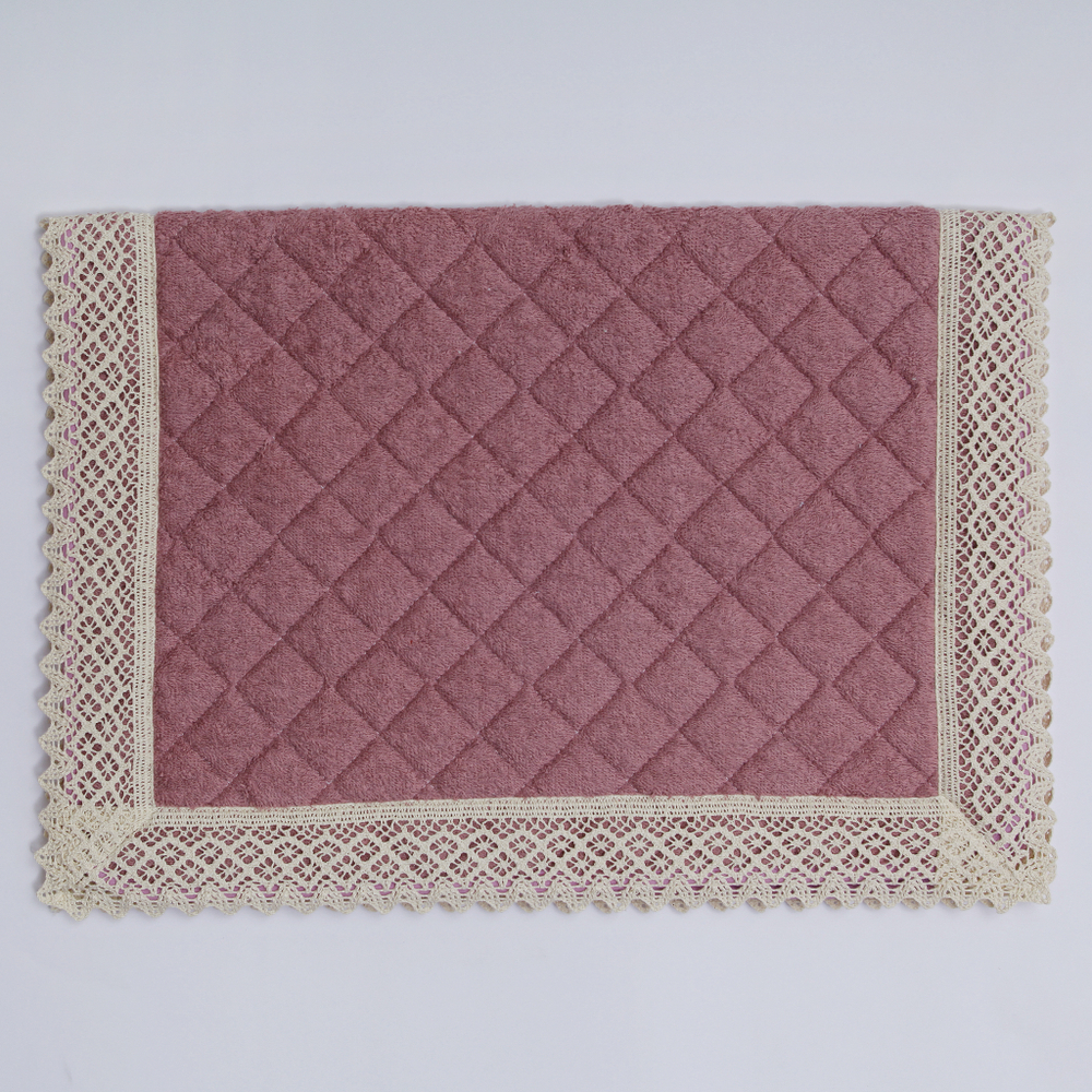 Коврик для ванной 60х90 Old Florence Rombetti розовый