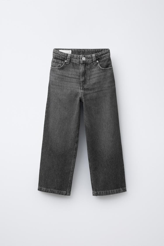 ZARA ДЖИНСЫ RELAXED BAGGY, ТЕМНО-СЕРЫЙ