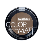 Luxvisage Тени для век компактные "COLOR MATT" тон 14 DARK BROWN