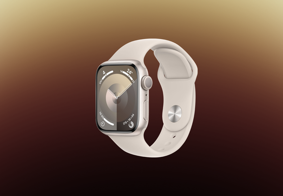 Часы Apple Watch Series 9 GPS 41mm Aluminum Case with Sport Band (Сияющая звезда) S/M