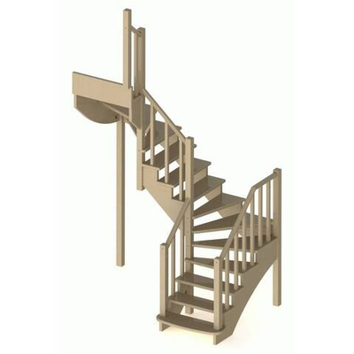 Лестница на второй этаж К-009м/2 Левая