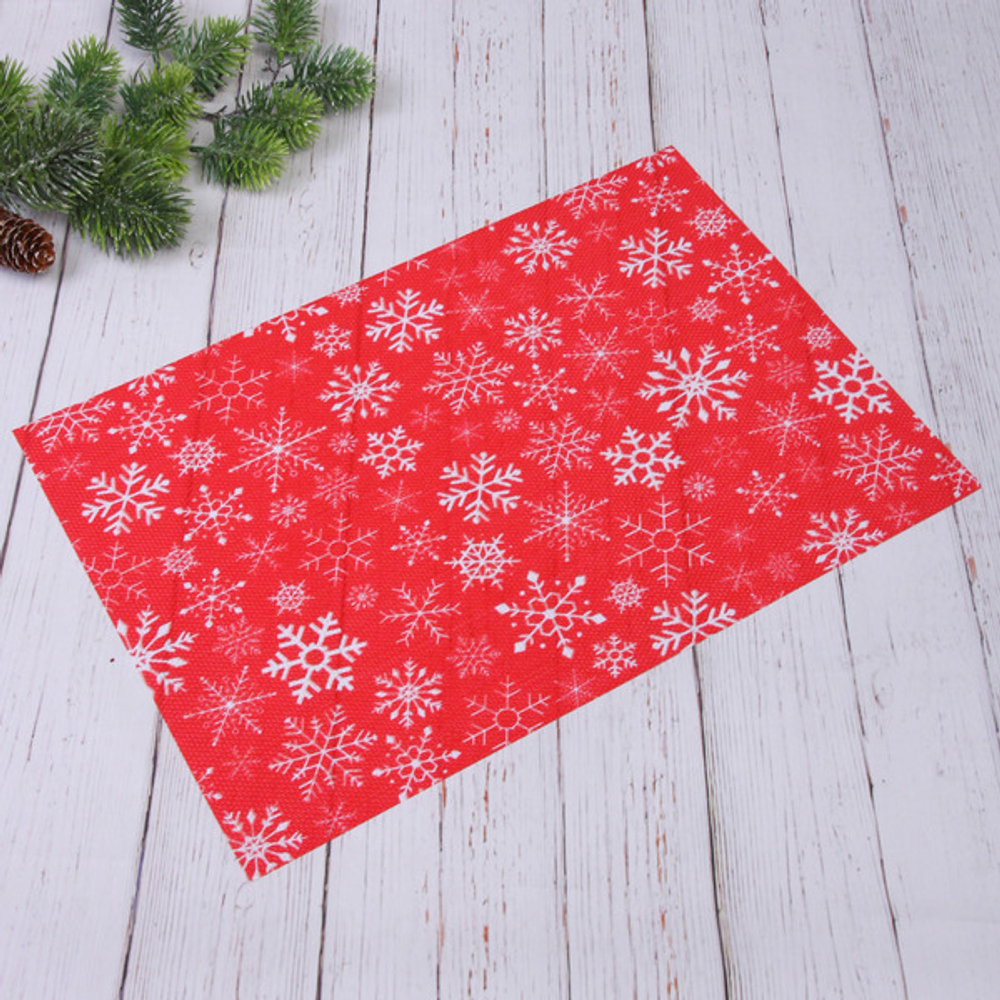 Салфетка на стол 45*30см «Морозные снежинки»