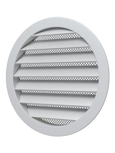 Решетка вентиляционная РКМ фланец D125 сетка D150 алюминий ERA