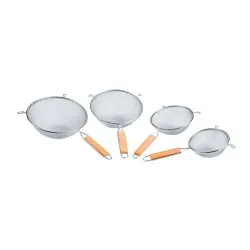 Сито 14 см h5,3 см нерж. с деревянной ручкой l 29 см P.L. Proff Cuisine