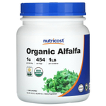 Nutricost, органический порошок из люцерны, без добавок, 454 г (16 унций)