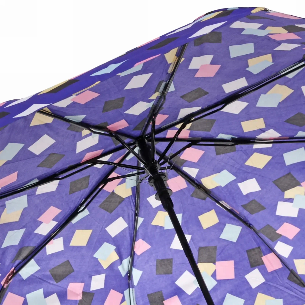 Зонт женский полуавтомат «Ultramarine - Геометрия», микс 6 цветов, 8 спиц, d-100см, длина в слож. виде 68см