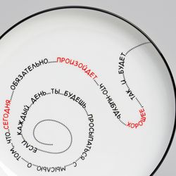 НАБОР ТАРЕЛОК ОБЕДЕННЫХ "ПРО ЖИЗНЬ" 2 ШТ. 25,7 СМ