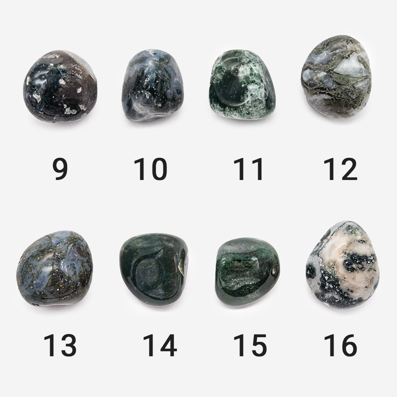 Камни натурального мохового агата, 26,5-35*25-30,5мм