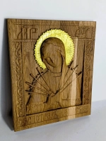 Освященная Икона Семистрельной Богородицы из дуба