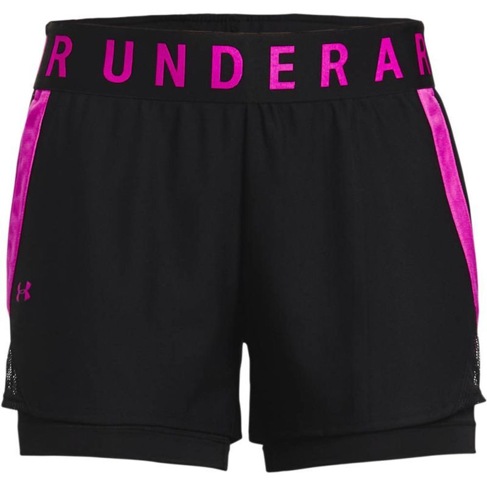 Женские Шорты теннисные Under Armour Play Up 2in1 Shorts - black/pink
