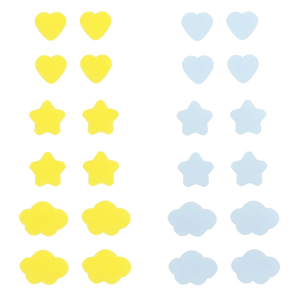 The Creme Shop, Dreamy Skin, гидроколлоидные ночные патчи от акне, звезда, сердце и облака, 24 шт.