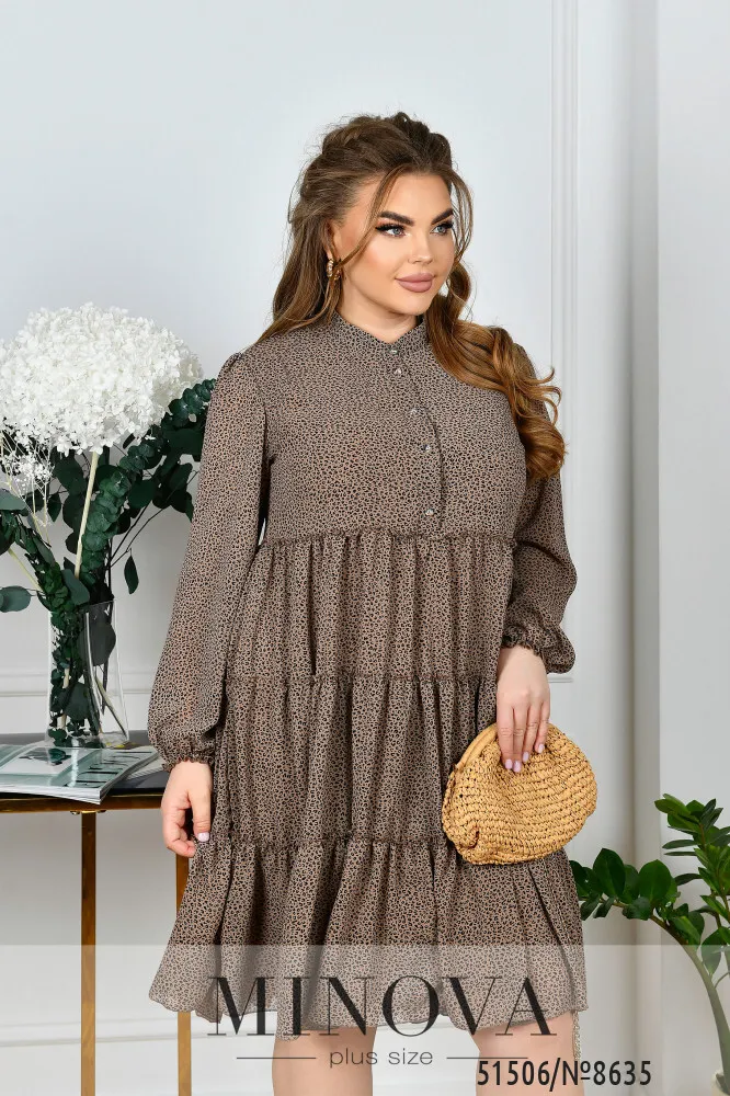 Платье 8635-мокко Minova