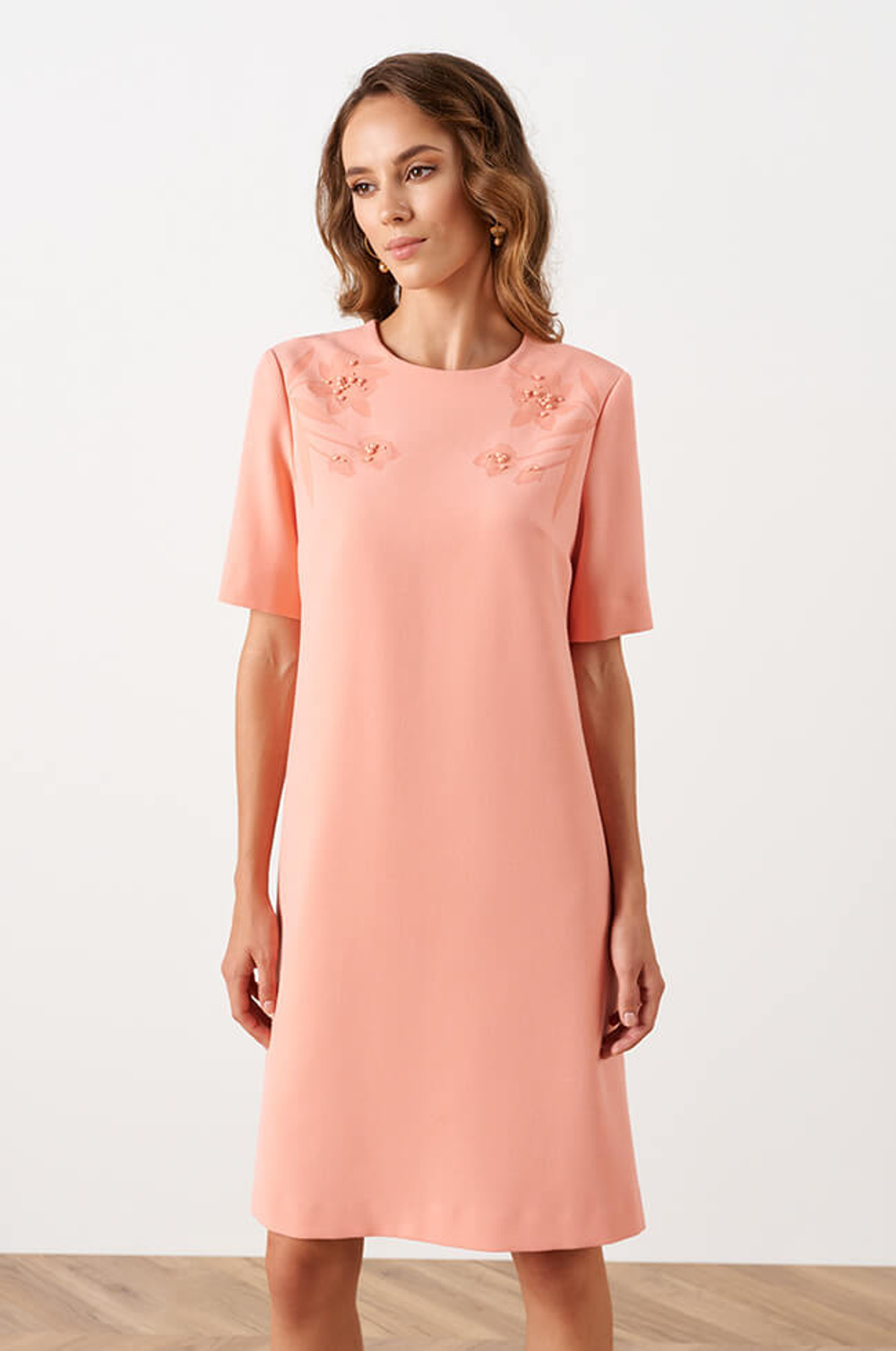 51574 Платье женское (персиковый)