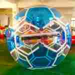 Аттракцион Водный шар "Футбольный мяч Голубой", ПВХ, 2 м