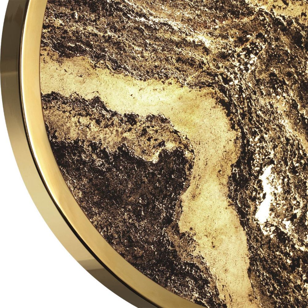 5079/30L L-VISION ODL24 209 зол/серо-бежевый/металл/натур.камень/акрил Настенный светильник с переключ.цветов.темпер. LED 30W 3000К/4000K/6000K BERGI