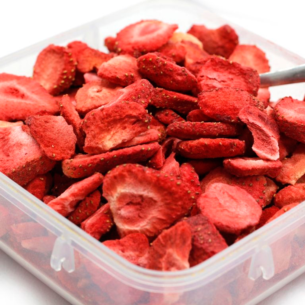 Клубника сублимированной сушки, слайсы, 250 гр.