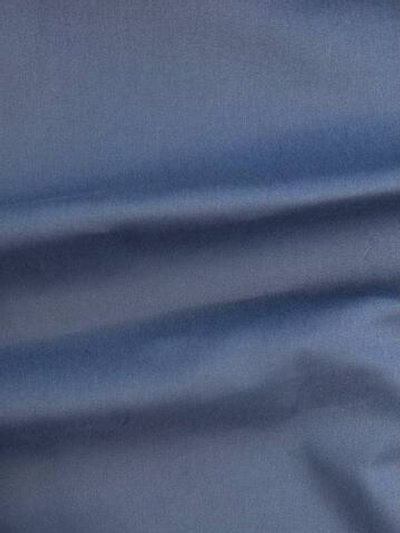 Курточно-плащевая ткань хлопок с эластаном темно-голубая