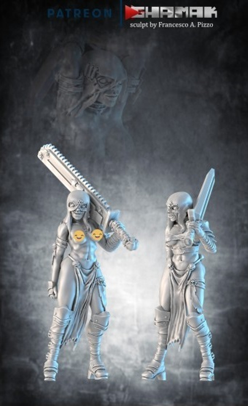 Adepta Sororitas Repentia Сестра Репентия №7 миниатюра для dnd, днд, pathfinder, фентези, Настольная игра, НРИ, Варгейм, РПГ