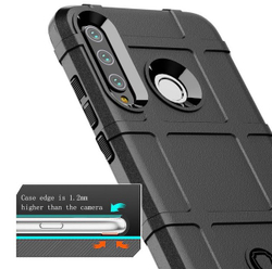 Чехол для Huawei P30 Lite (Nova 4E) цвет Black (черный), серия Armor от Caseport