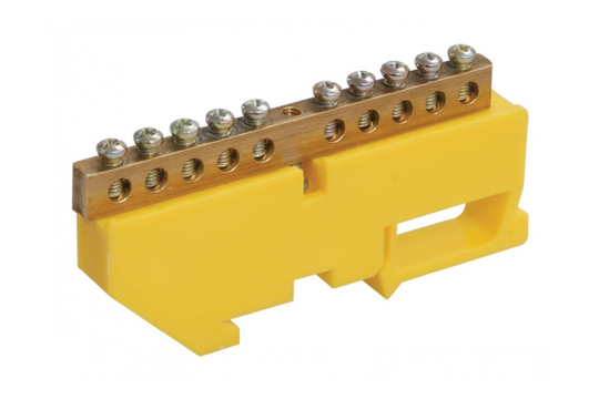 Шина PE "земля" на DIN-изол ШНИ-6х9-20-Д-Ж IEK